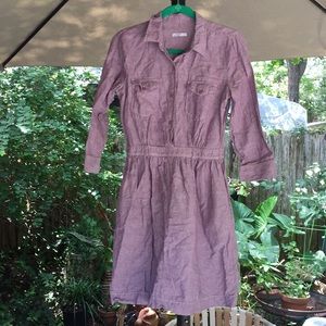 Lilac colored quarter sleeve Gap Melrose dress